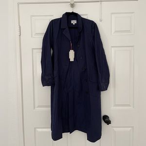 NWT navy trench coat